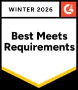 Best Meets Requirements G2 badge