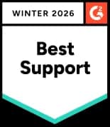 Best Support G2 badge