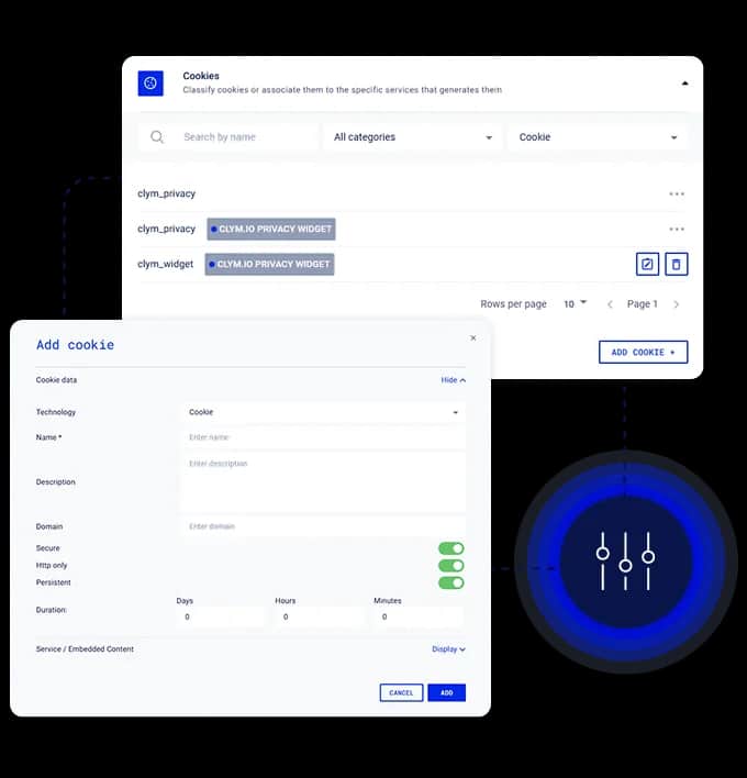 Clym platform flexible configuration visual