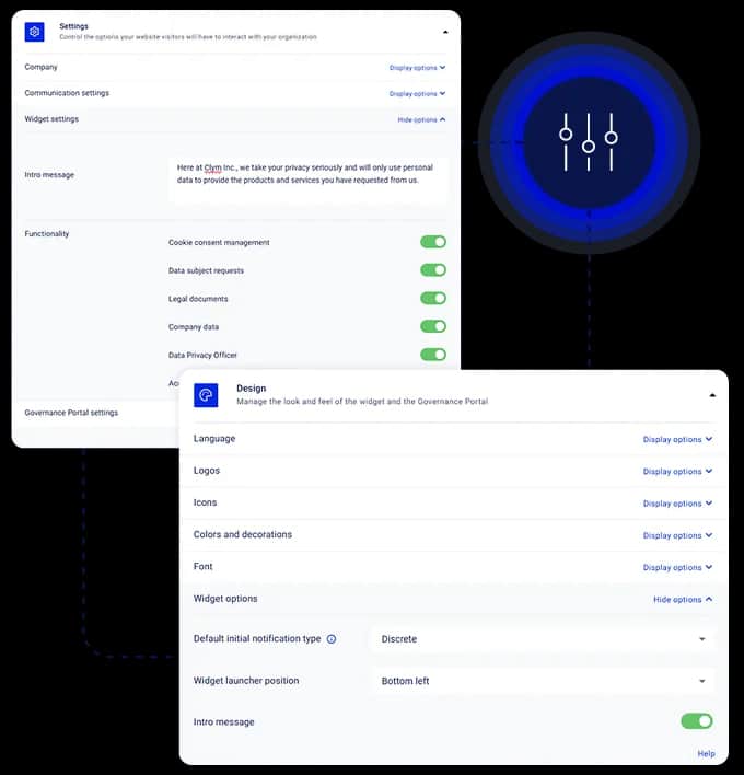 Clym flexible configuration visual