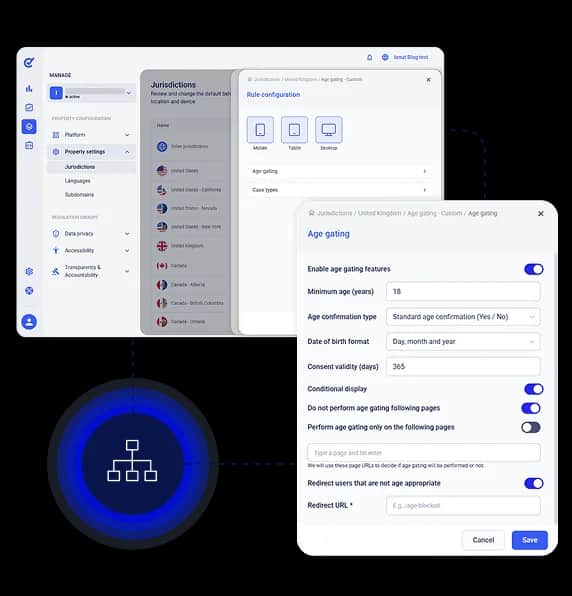 Age gating configuration