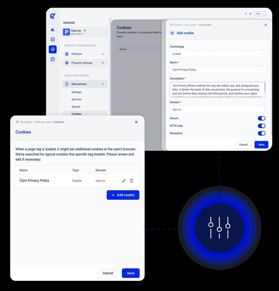 Privacy and Cookie Policy Flexible Cofiguration