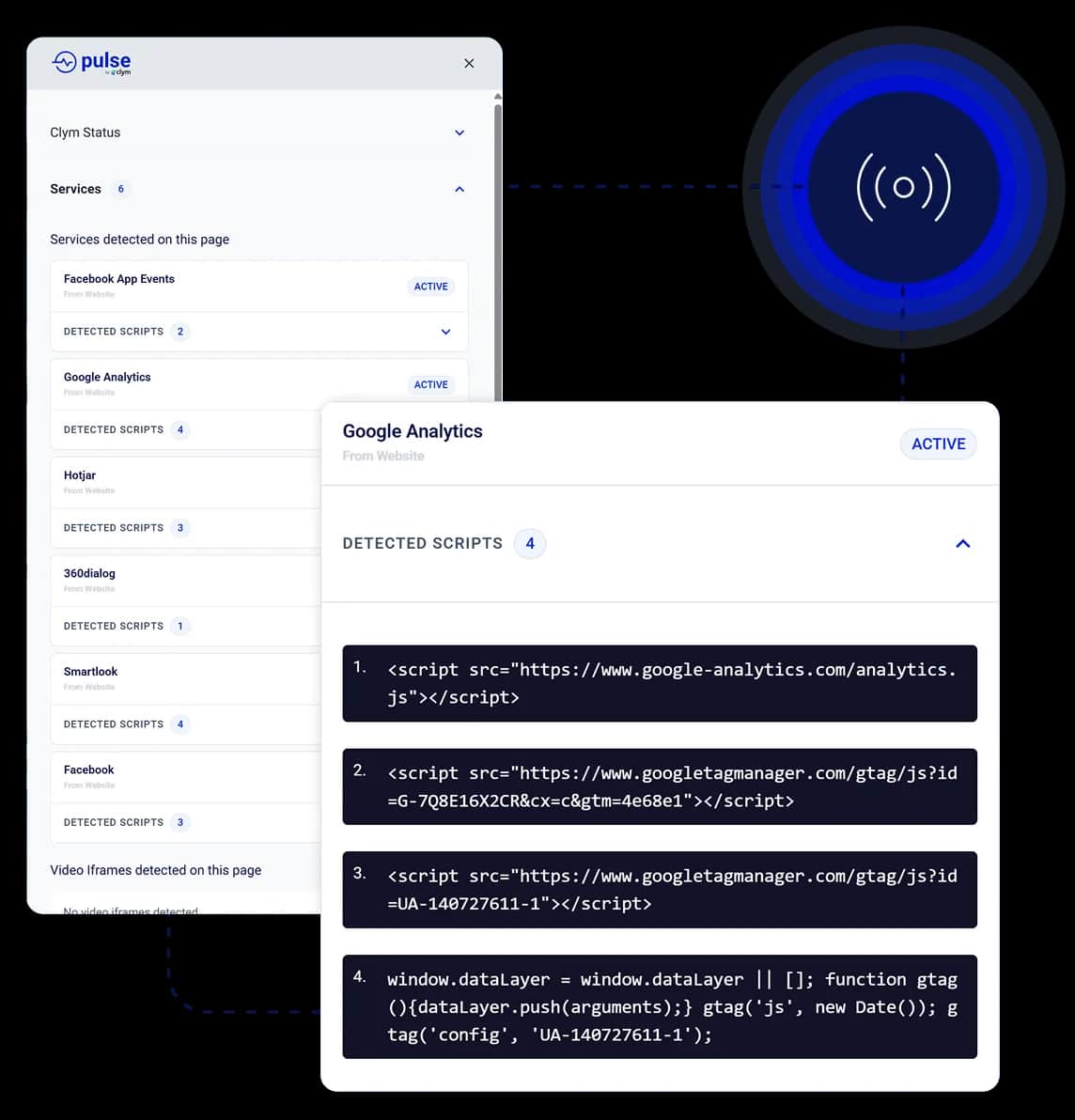 Clym Pulse Live Service and Category Detection