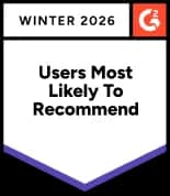 Users Recommend G2 badge