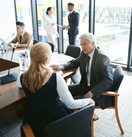 Business people in meeting room