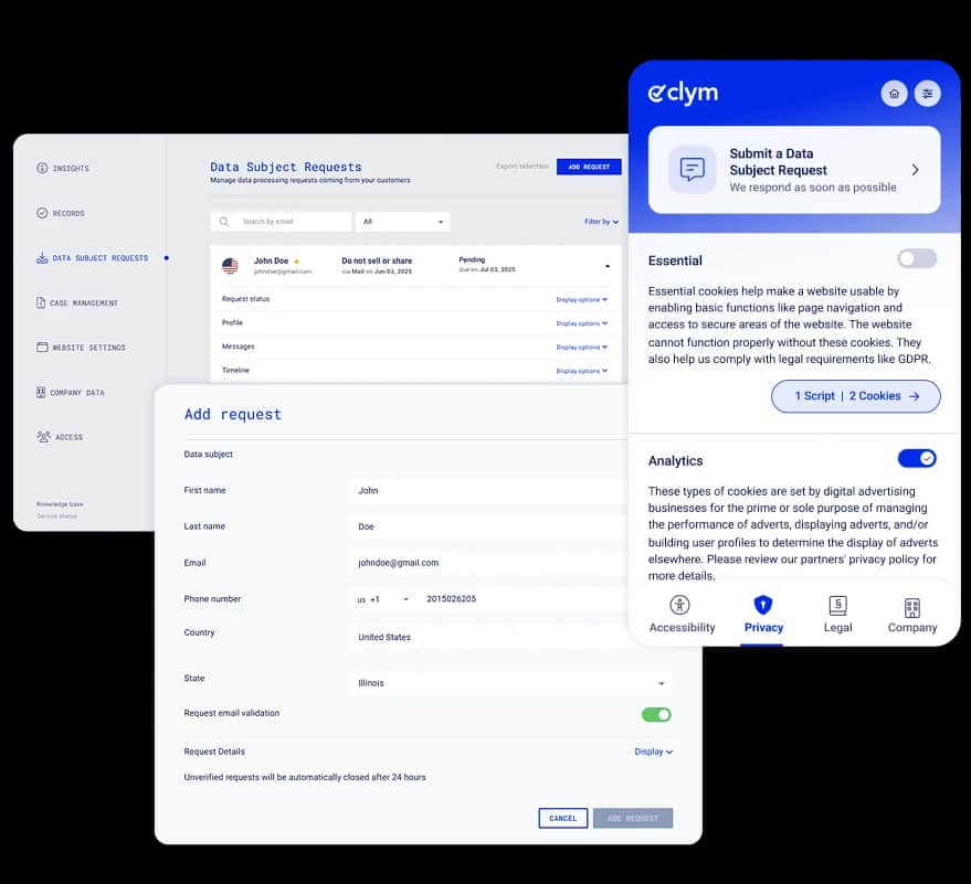 Data subject requests hero image