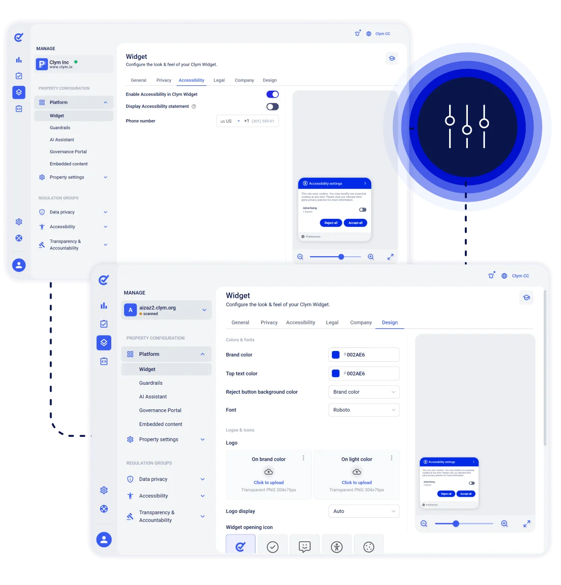 Accessibility Widget Flexible Configuration