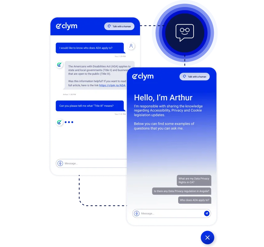 Clym AI assistant visual
