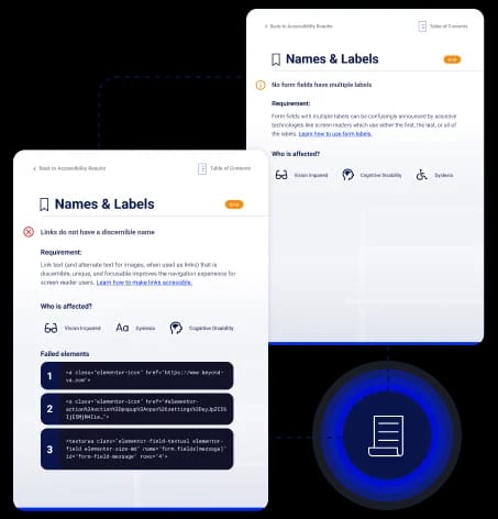Detailed Reporting page visual