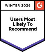 Users Recommend G2 badge